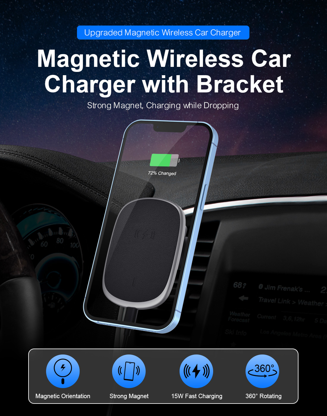 Charger Mobil Wireless Kab